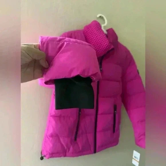 Stand-Away Collar Short Puffer Jacket -MICHAEL KORS